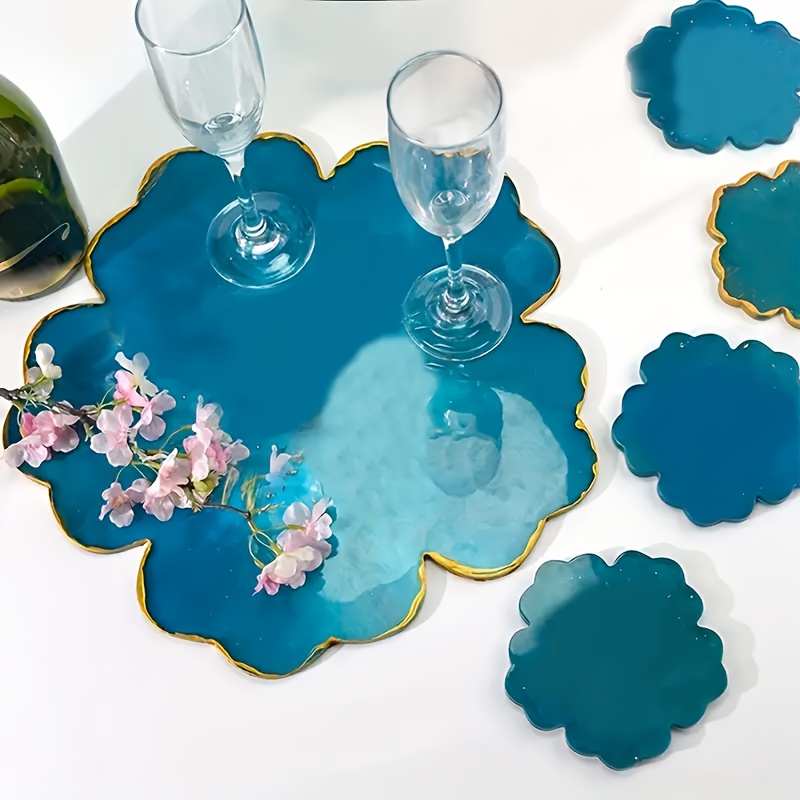 Flower Preservation Resin - 5er-Set Spiegel-Blumenformen (groß & klein) für