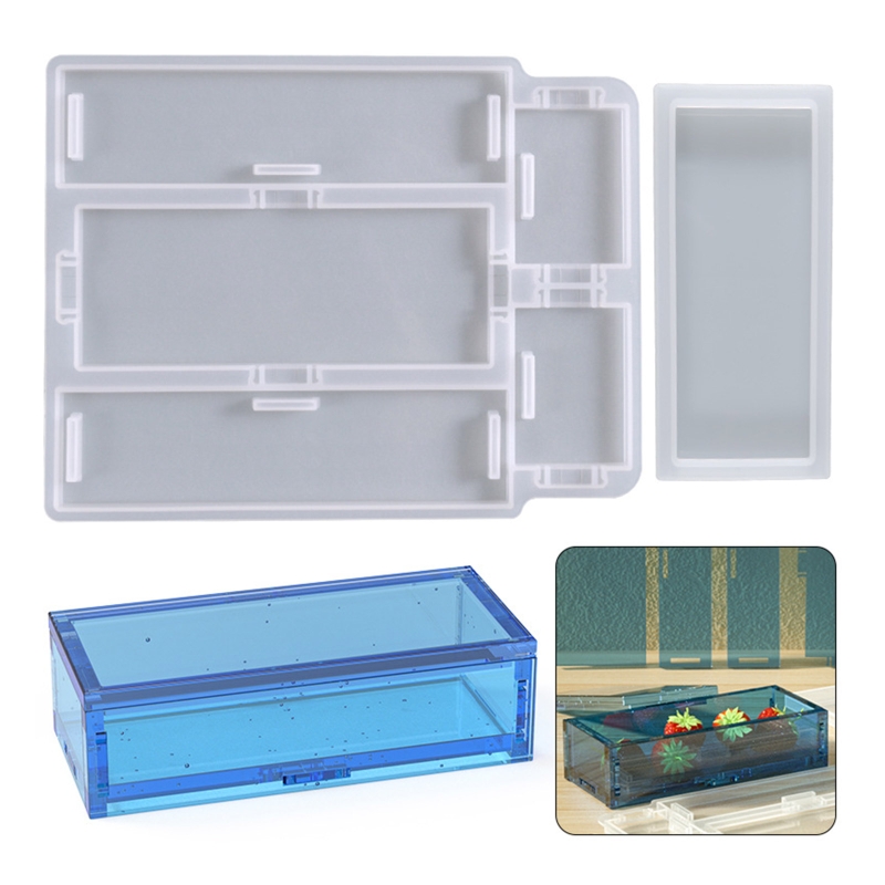 Resin Ocean Wave Mold - R3MC Domino Box Harz Formen Silikon