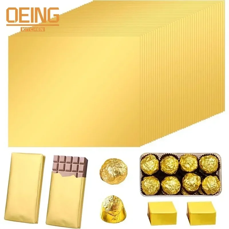 Gold Foil Flakes - 100PCS Große Dubai Schokolade Candy Bar