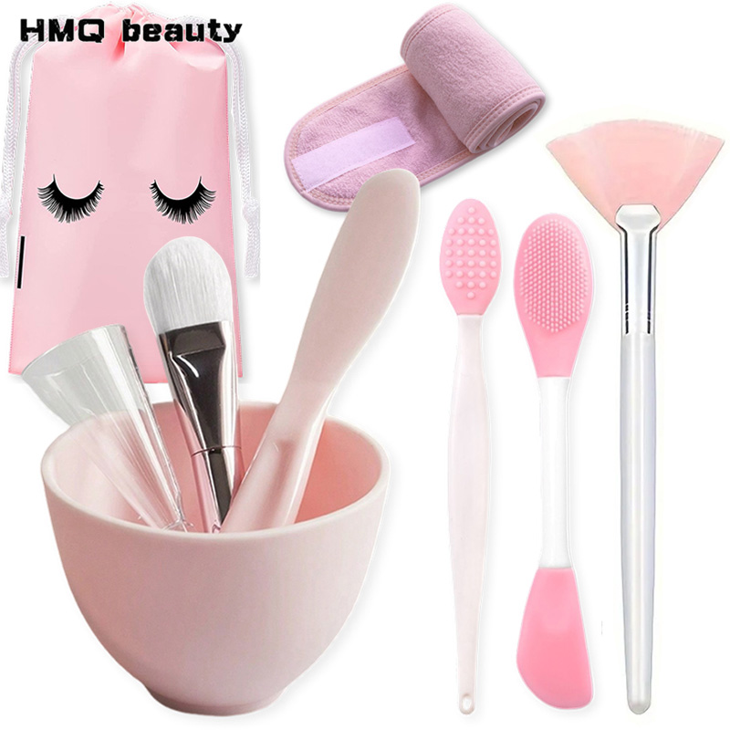 Mixing Cup Silicone - 9 teile/satz Silikon Gesichtsmaske Rührschüssel Set