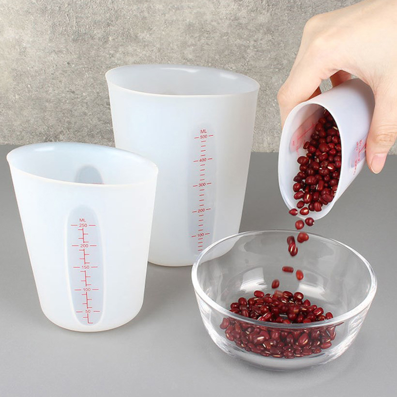Mixing Cup Silicone - 125/250/500 ml Silikon Messbecher Werkzeuge Mit