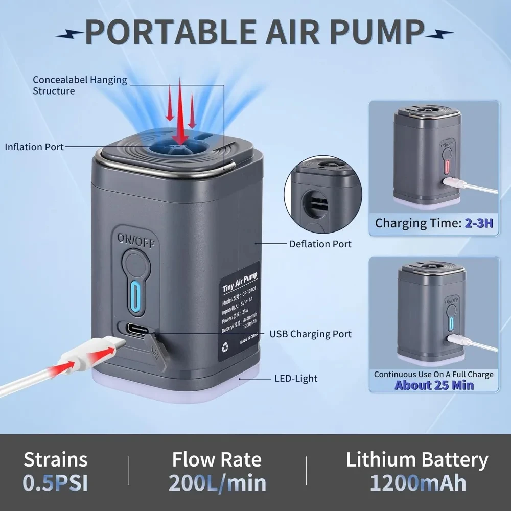 Vacuum Chamber Small - Mini Tragbare Luftpumpe mit 1300mAh Akku