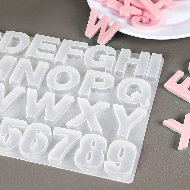 Serving Tray Mold - Silikonform für Buchstaben von A bis