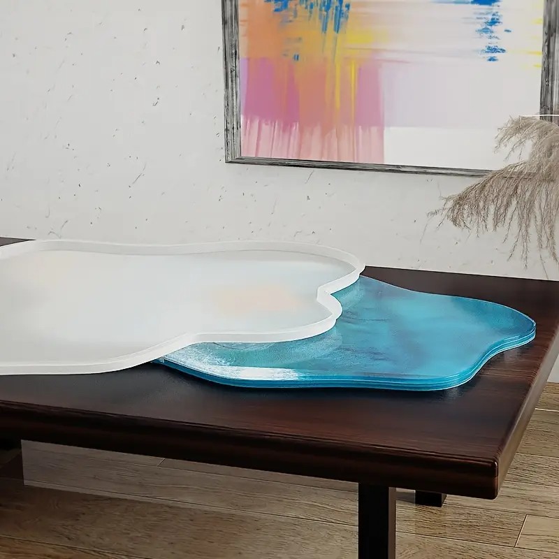 Resin Ocean Wave Mold - Große 61cm unregelmäßige Epoxidharz-Silikonform für Wellentische,