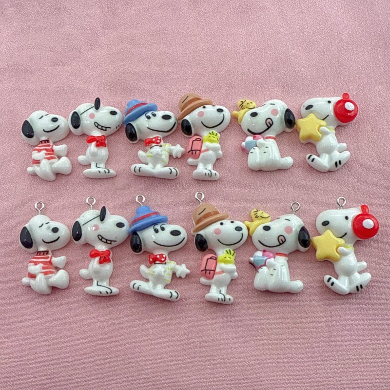 Resin Craft Projects - 10 Stück niedliche kleine Hundeanhänger aus