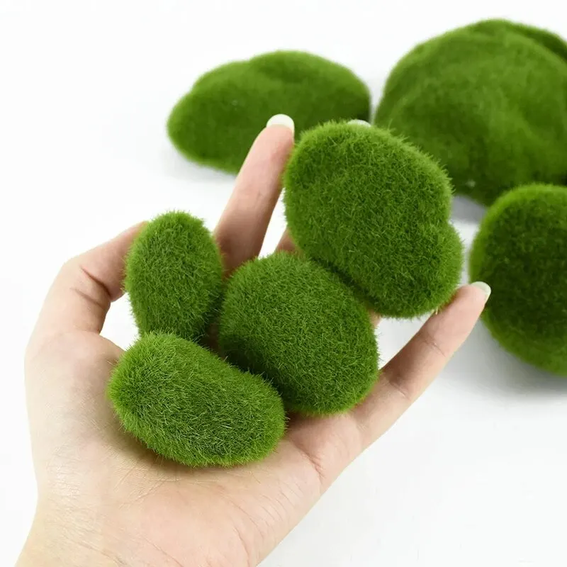 Terrarium Moss Art - 10 Stücke Simulation Moos Stein Künstliche