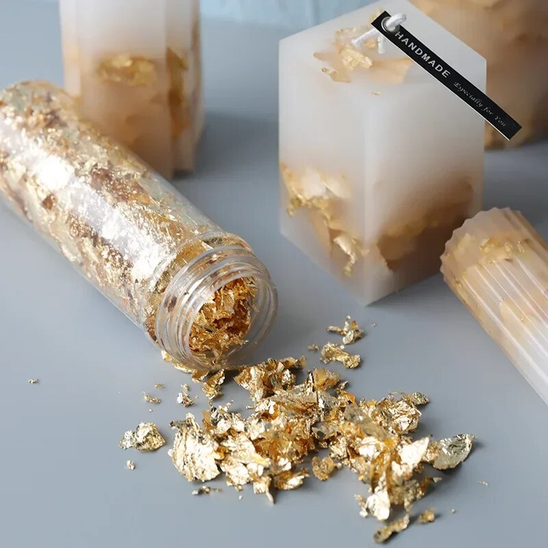 Gold Foil Flakes - 2g/1g Metallfolie flocken Goldfolie flocken für