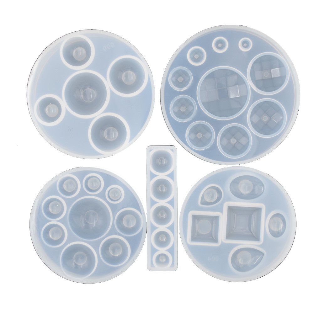 Resin Ocean Wave Mold - Silikonform Halbkugel Oblate Cabochon Perlen Harz