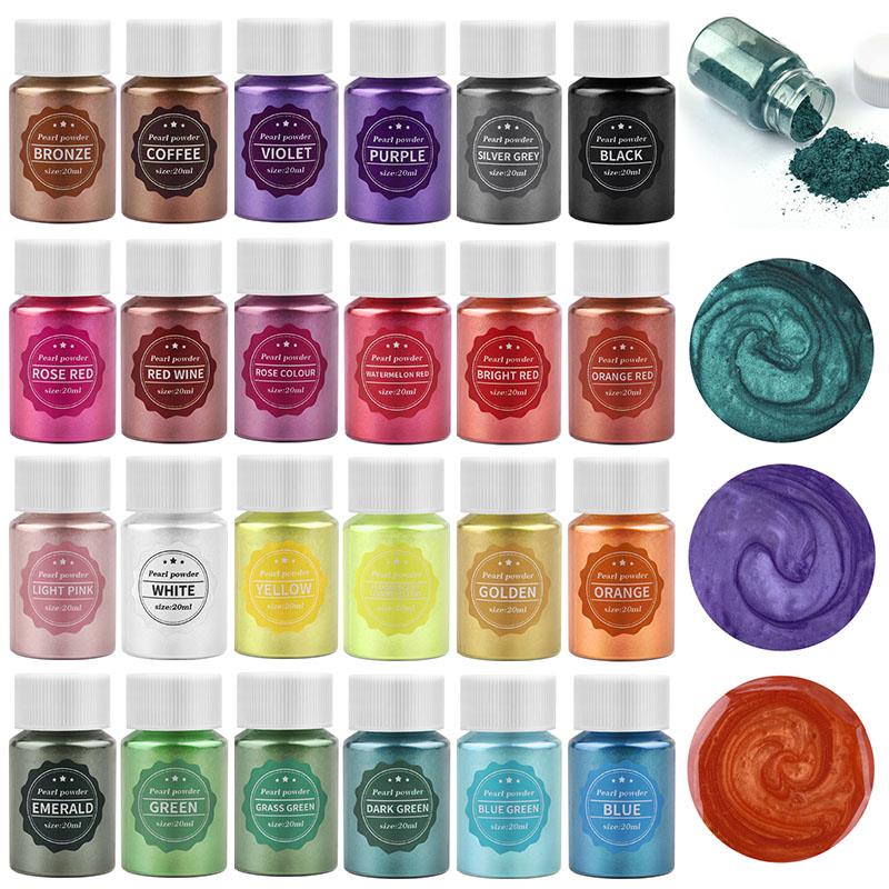 Resin Pigment Set - 10 ml Epoxidharz Pigment Füllstoff Perlglanz