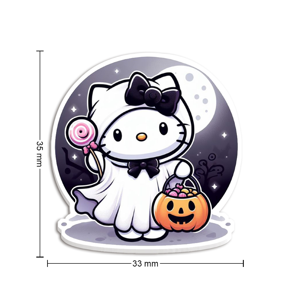 Resin Craft Material - 10 Stück/Set Sanr Halloween Hello Cat