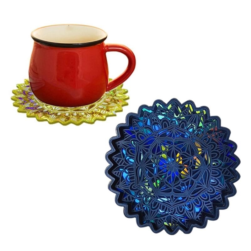 Tragbare Blumen-Untersetzer-Si – Resin Ocean Wave Mold Bewertung und Preis