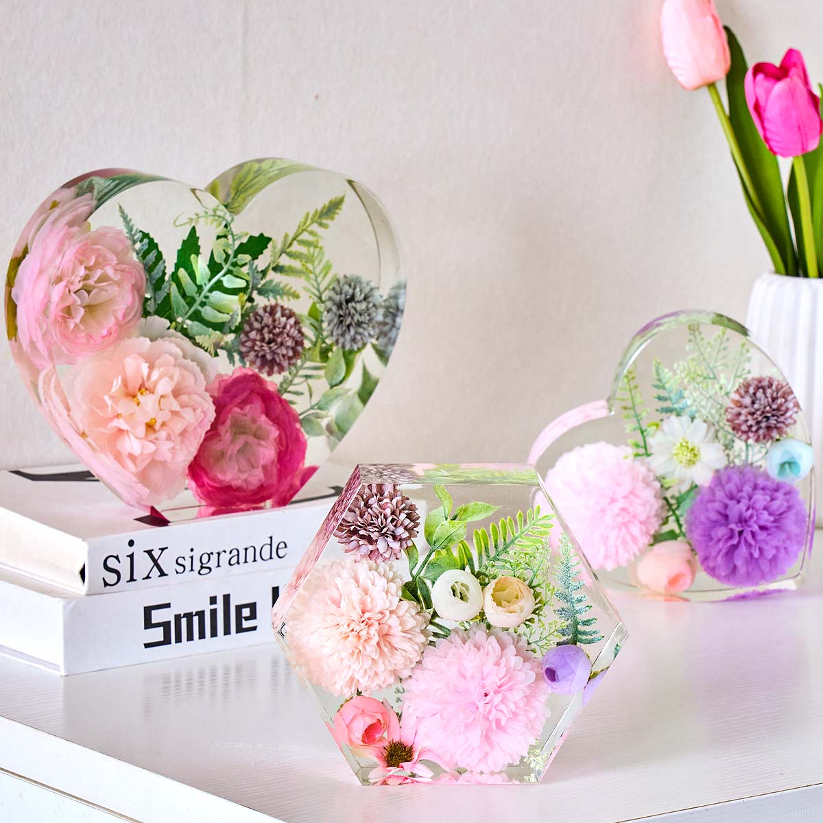 Große Liebes-Silikonform, DIY  – Flower Preservation Resin Bewertung und Preis