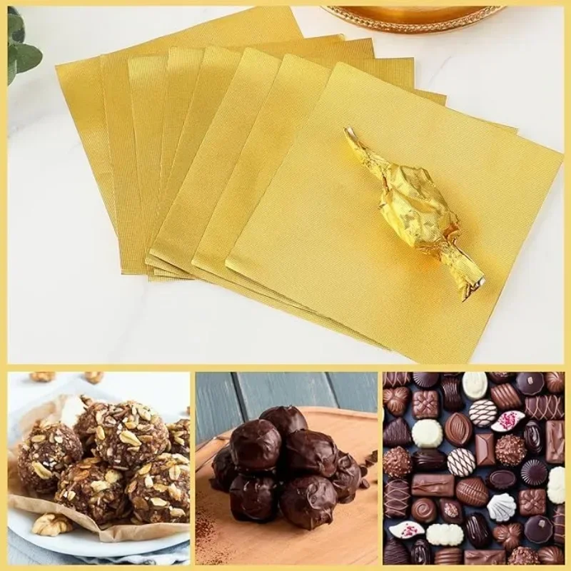 100PCS Große Dubai Schokolade  – Gold Foil Flakes Bewertung und Preis