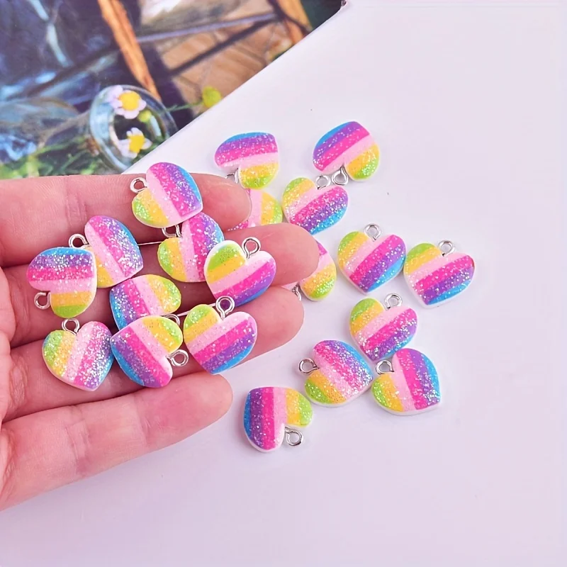 10 Stück bunte Herz-Harz-Anhän – Resin Craft Projects Bewertung und Preis