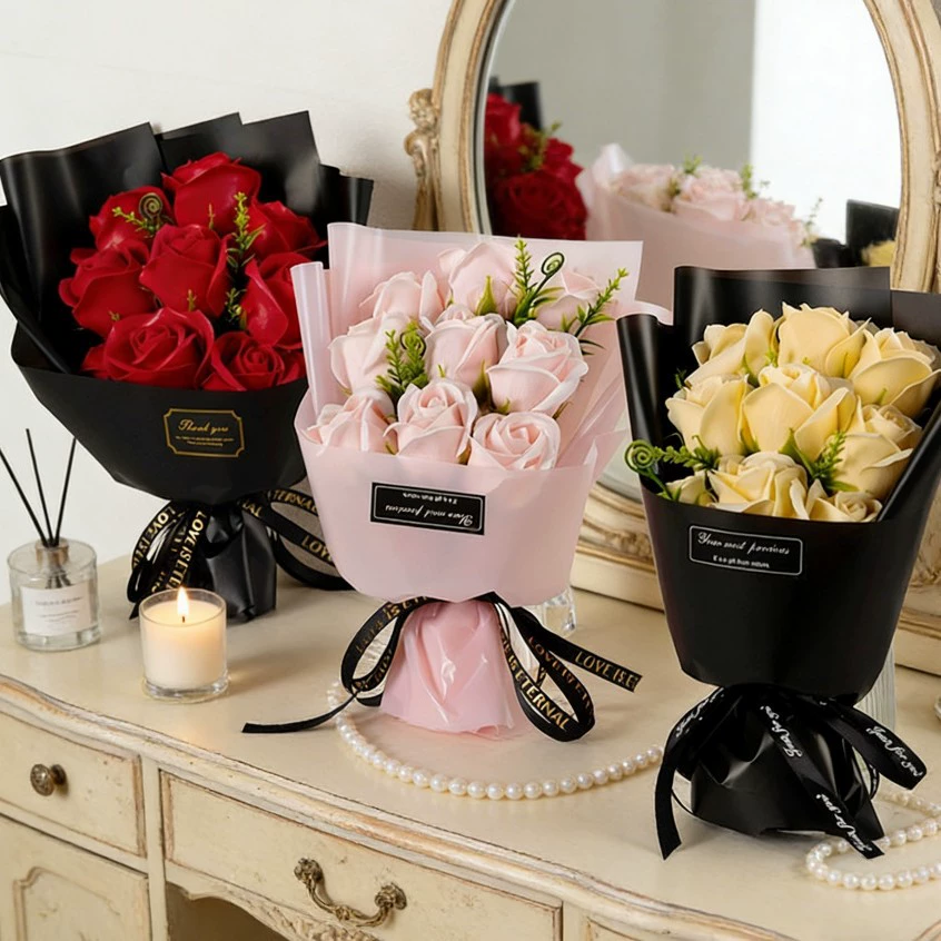 9-köpfiger Seifenblumen-Rosens – Dried Flower Bulk Bewertung und Preis
