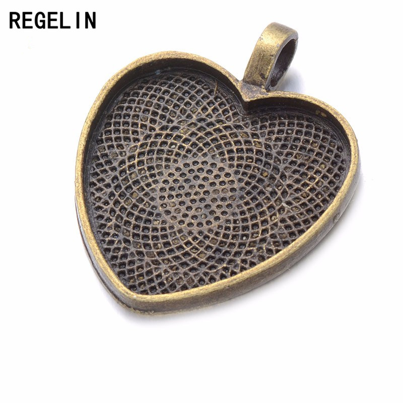 REGELIN Herz Cabochon Einstell – Bezels Set Pendant Bewertung und Preis
