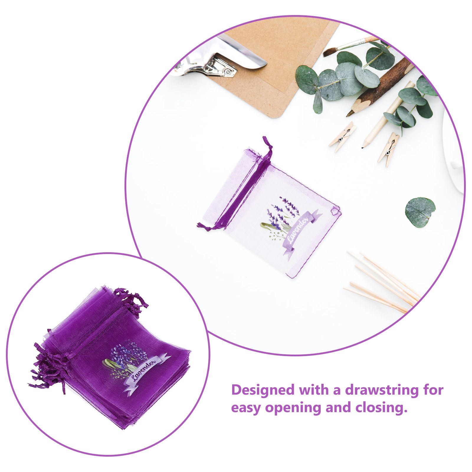 20 Stück leere Lavendelbeutel, – Dried Flower Bulk Bewertung und Preis