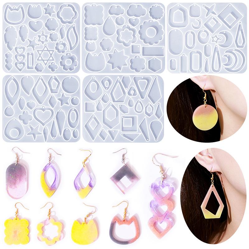 Geometrie Ohrring Anhänger Sil – Resin Ocean Wave Mold Bewertung und Preis
