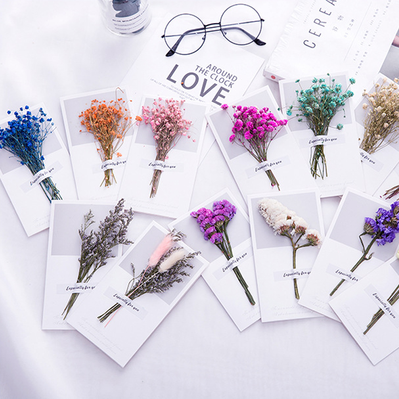10 stücke EIN Geschenk Karte H – Dried Flower Bulk Bewertung und Preis