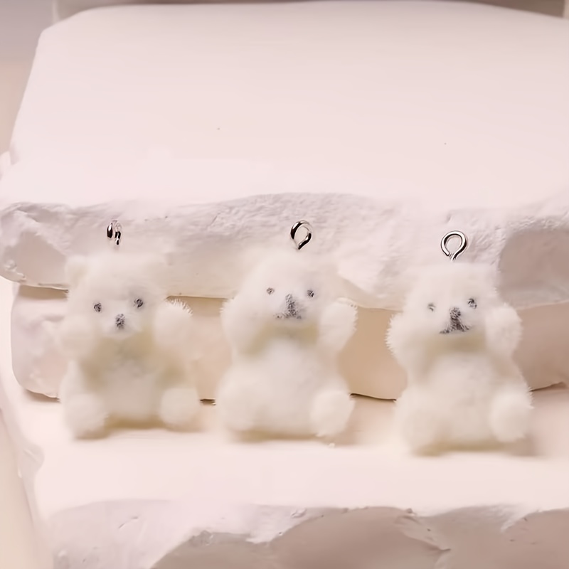 6 Stück Eisbär-Harzanhänger, W – Resin Craft Material Bewertung und Preis