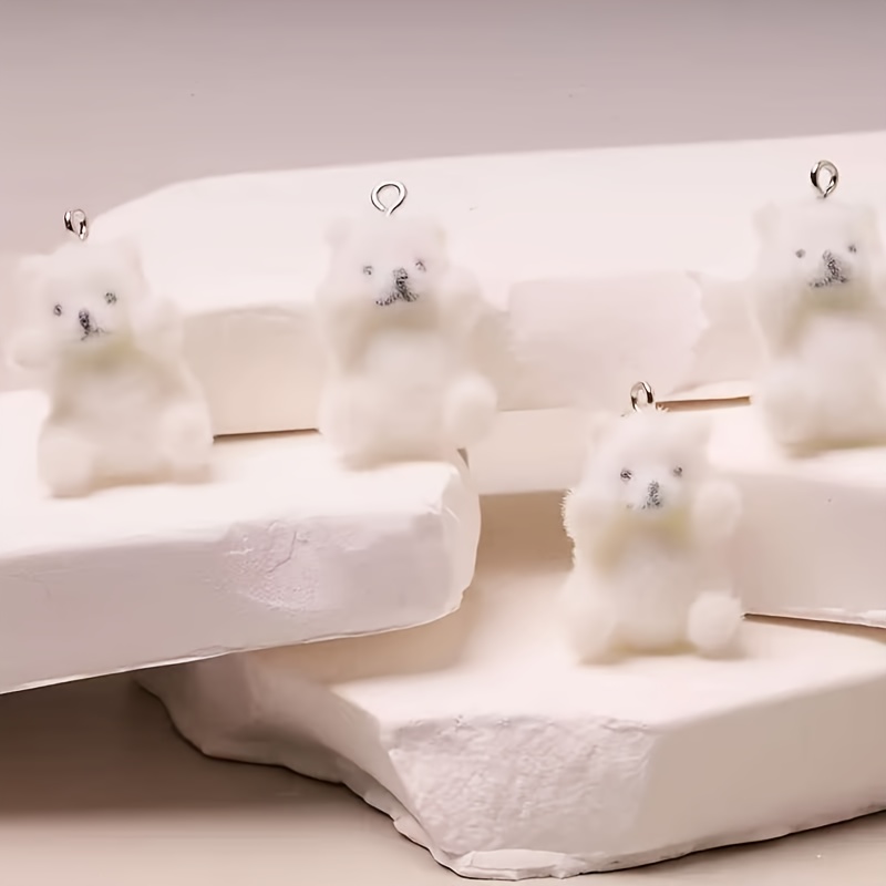 6 Stück Eisbär-Harzanhänger, W – Resin Craft Material Bewertung und Preis