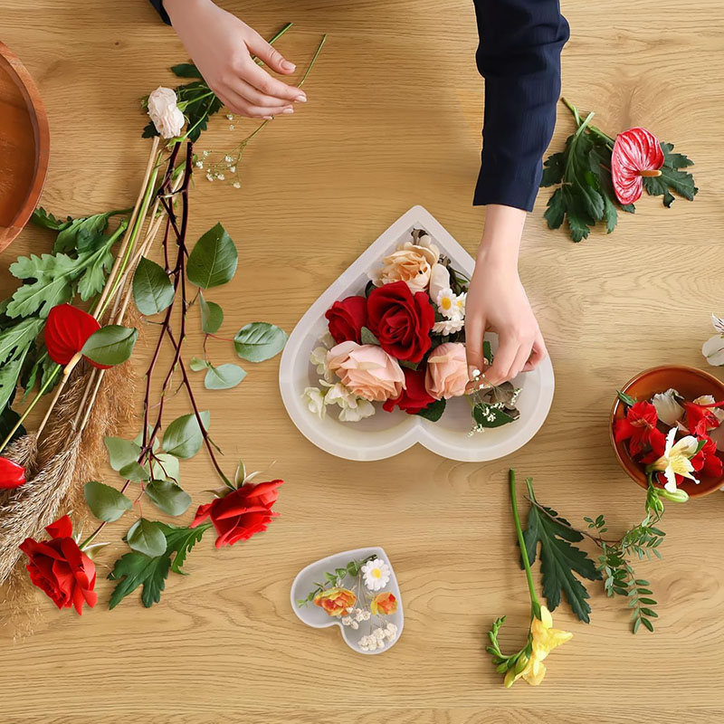 Große Herz-Epoxidharz-Form für – Flower Preservation Resin Bewertung und Preis