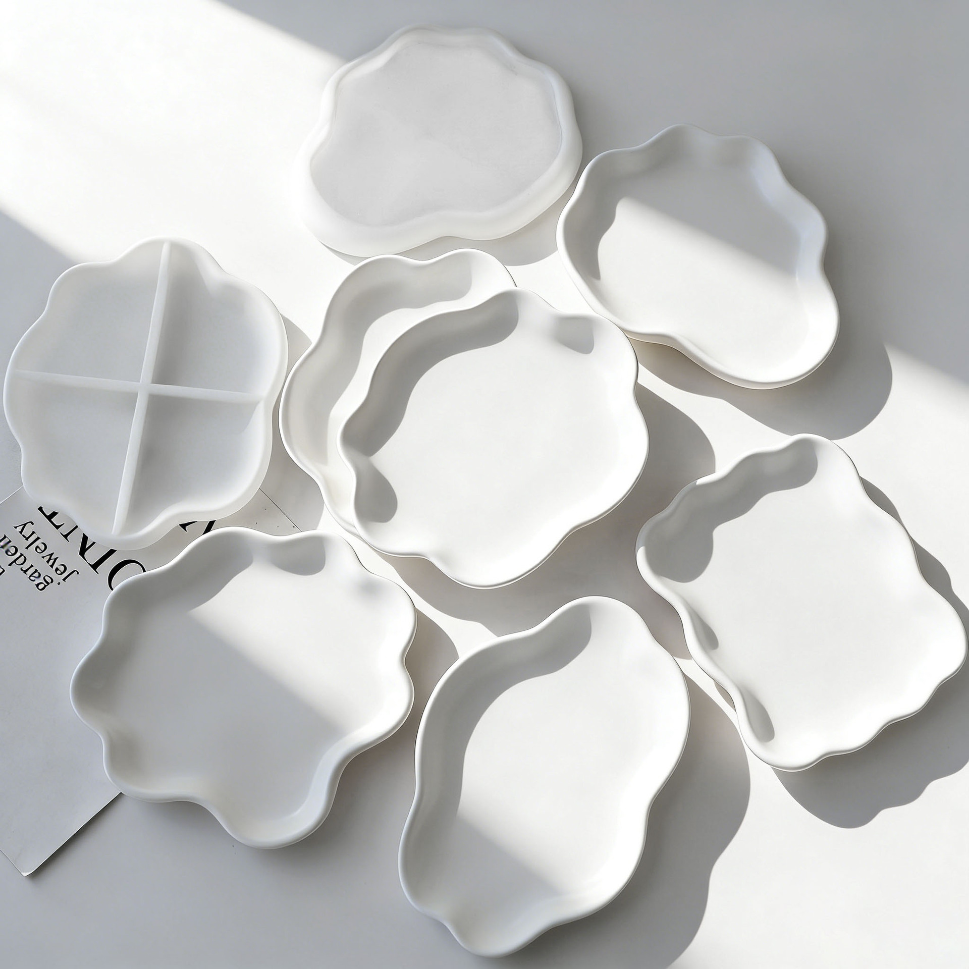 DIY Geometrische Welle Gips Un – Serving Tray Mold Bewertung und Preis