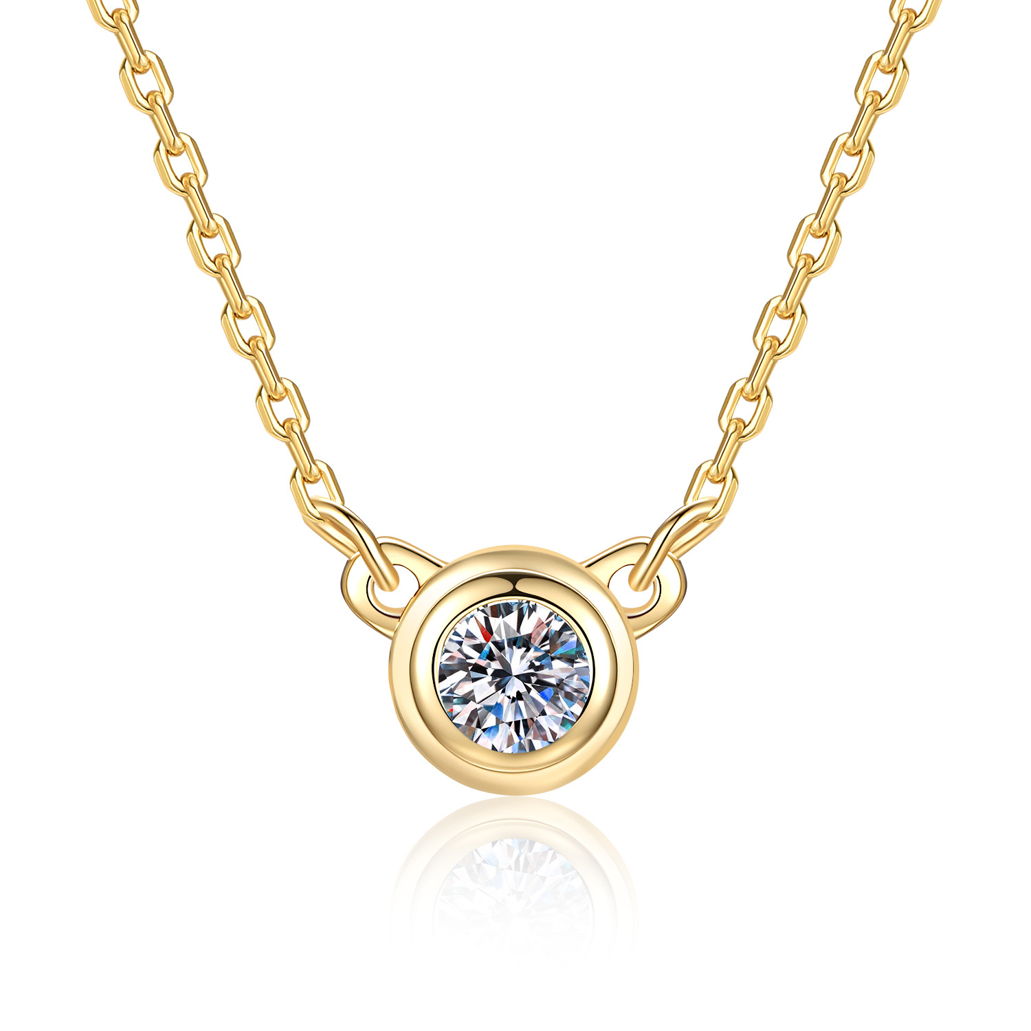 S925 Sterling Silber Moissanit – Bezels Set Pendant Bewertung und Preis