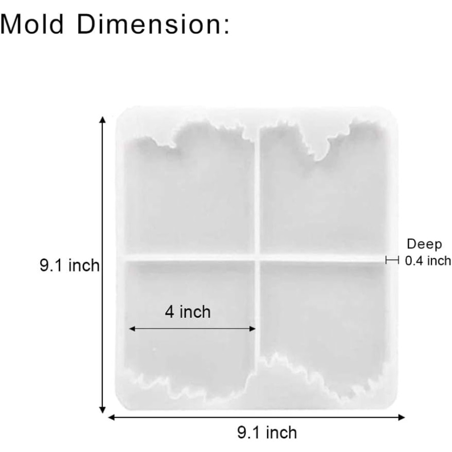 Silikonform für Ozeanwellen-Un – Resin Ocean Wave Mold Bewertung und Preis