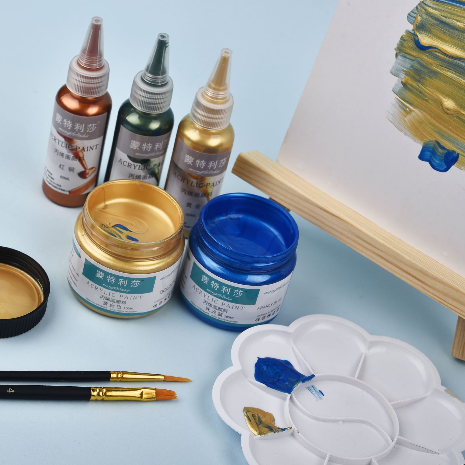 7 Farben 60 ml/Flasche Metalli – Resin Pigment Set Bewertung und Preis