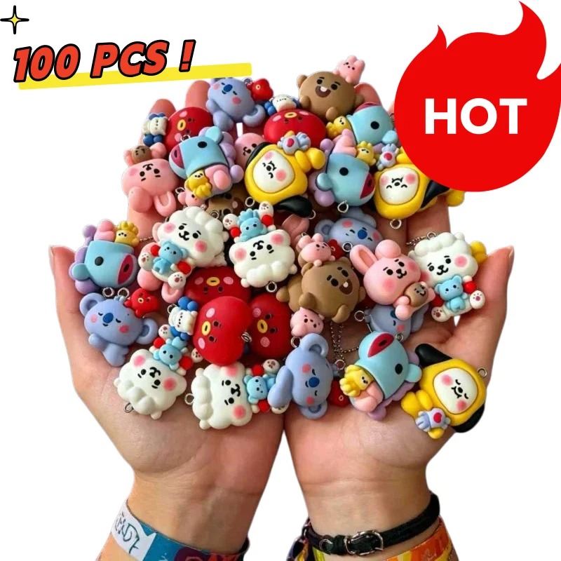 7 Stück BT21 Harz-Cartoon-Anhä – Resin Craft Projects Bewertung und Preis