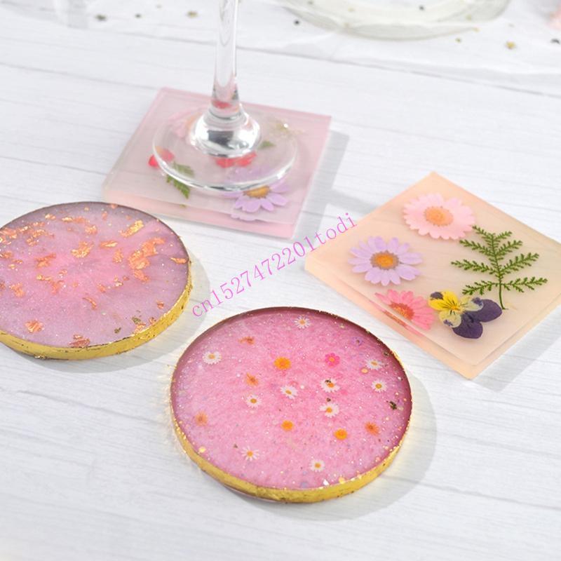 2Pcs Runde Quadratische Harz M – Geode Mold Silicone Bewertung und Preis