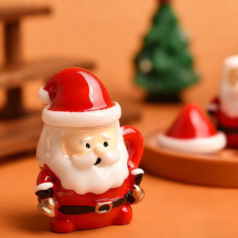 Mini-Weihnachtsmann-Teetasse-O – Resin Craft Material Bewertung und Preis