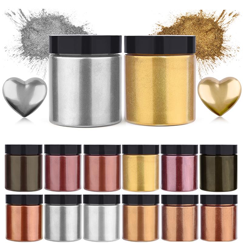 50g Schimmer Metallic Gold Sil – Resin Pigment Set Bewertung und Preis