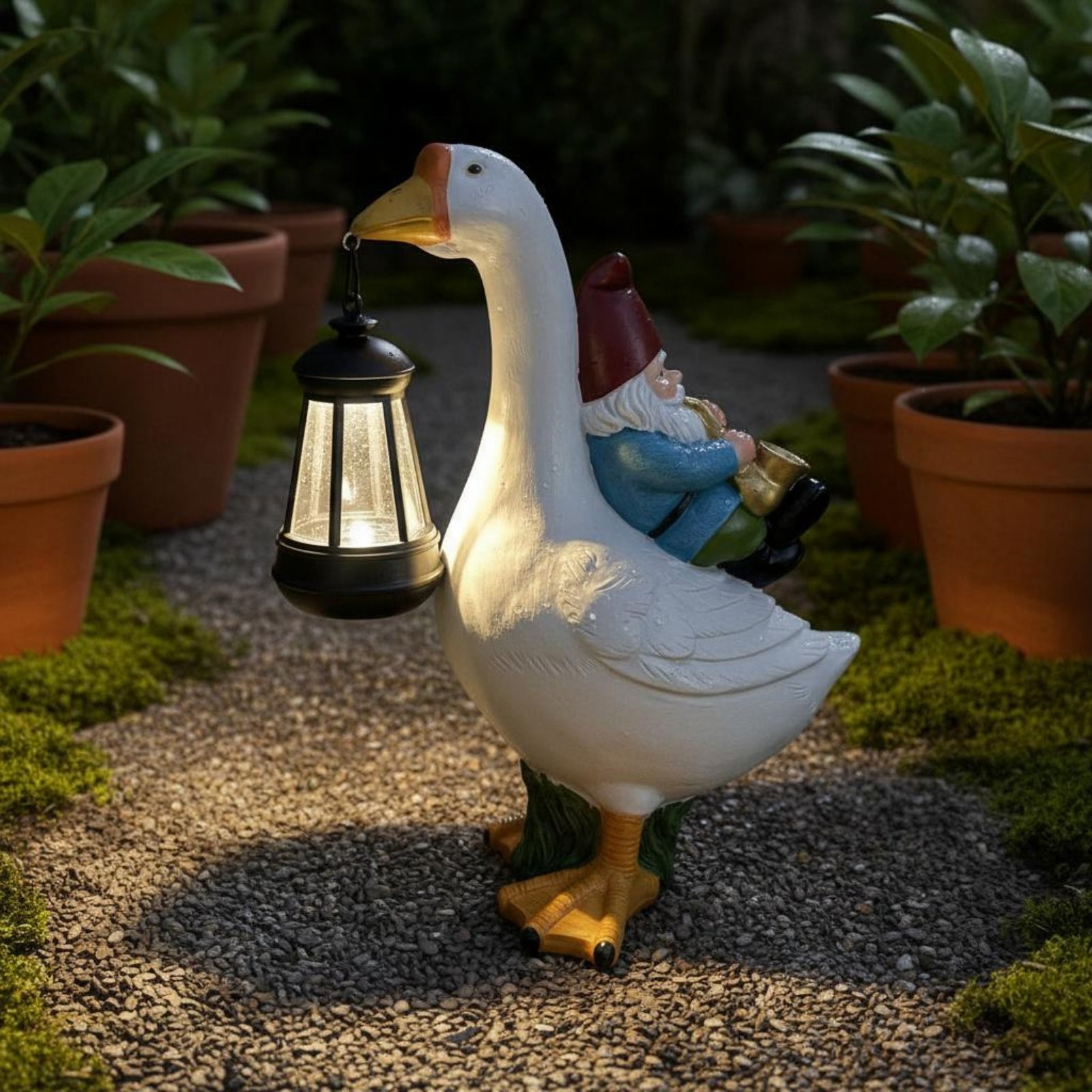 Gartenzwerg auf Gans Statue We – Crafting Resin Bewertung und Preis