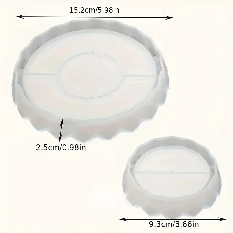 Wunderbare Silikon-Schmucktabl – Coaster Mold Round Bewertung und Preis